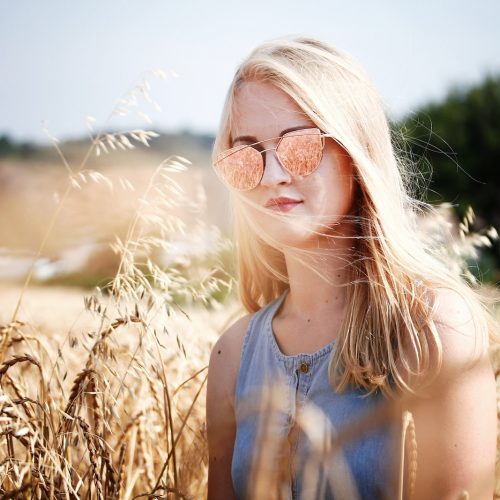 Woman in Wheat Field